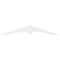 Ekena Millwork Archdale Architectural Grade PVC Gable Bracket, 48"W x 8"H x 2"D x 4"F, 4/12 Pitch GBP048X08X0204ARC00 - alternate 3